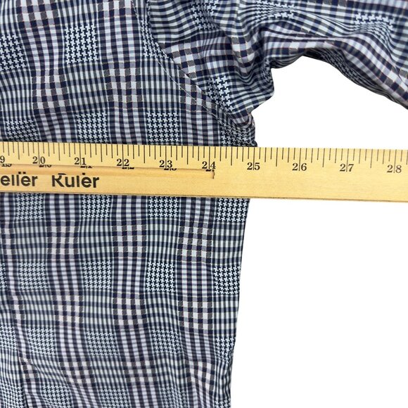 Tommy Bahama Island Modern Fit Plaid Shirt Men XL Blue/White Cotton Long Sleeve - Picture 5 of 12